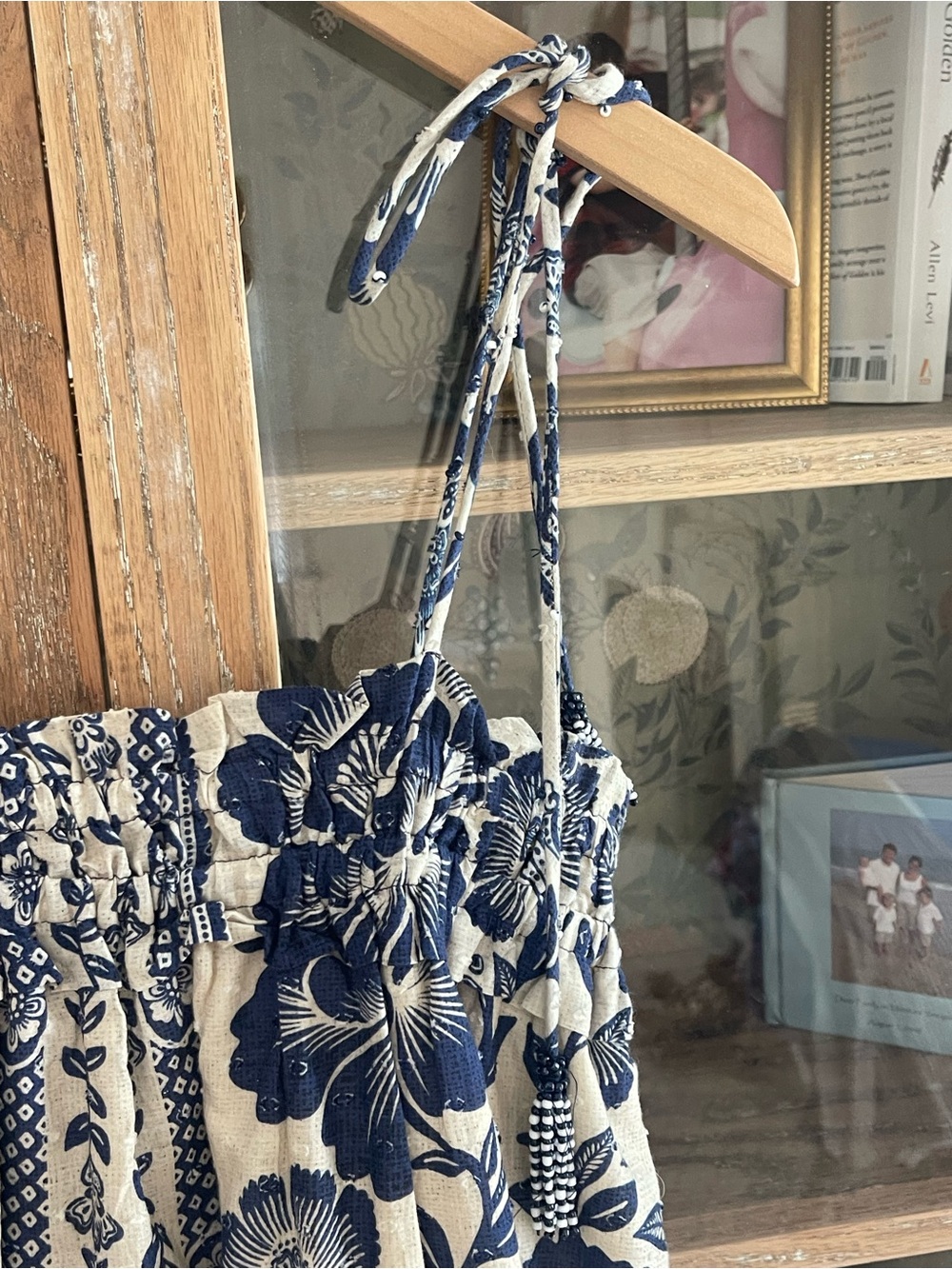 FARM Rio Navy & Cream Floral Tie-Shoulder Maxi Dress - Picture 3 of 5